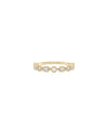 Round Marquise Diamond Station Band Ring - 79e | Everyday 14K Gold Jewelry
