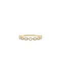 Round & Marquise Diamond Station Band Ring