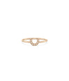 Horse Shoe Diamond Ring - 79e | Everyday 14K Gold Jewelry