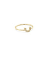 Horse Shoe Diamond Ring - 79e | Everyday 14K Gold Jewelry