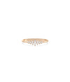Rose gold Diamond Multi Shape Graduating Band Ring featuring graduated diamond flow
