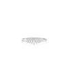 Diamond Multi Shape Graduating Band Ring in white gold with varied diamond shapes