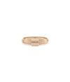 Rose gold ruffle ring featuring intricate feminine texture and graceful appeal