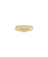 Ruffle Gold Band Ring yellow gold showcasing elegant wave-like ruffle texture