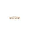 Rose gold Diamond Baguette Band Ring with elegant rectangular baguette diamonds