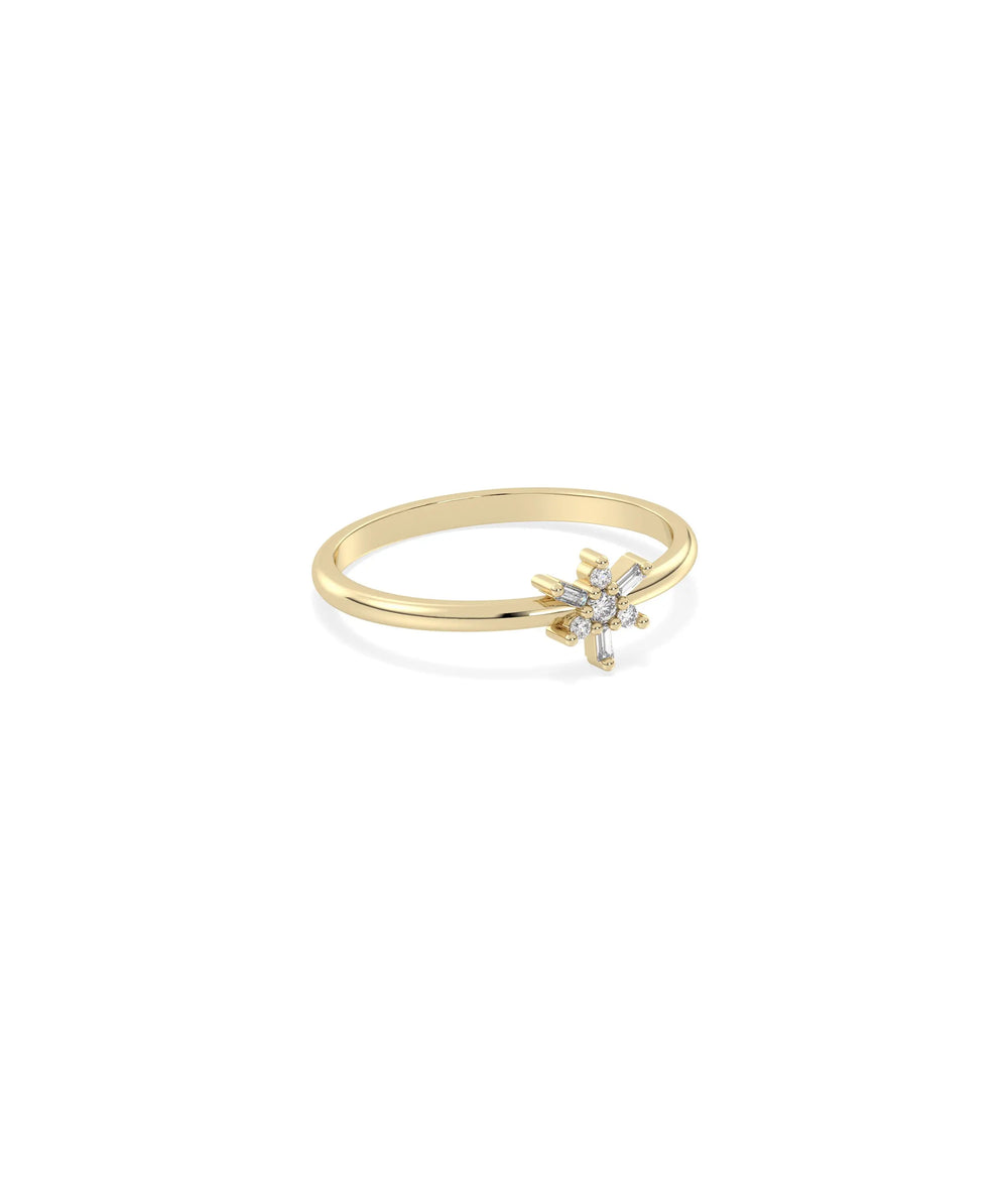 Mix Shape Diamond Cluster Ring - 79e | Everyday 14K Gold Jewelry