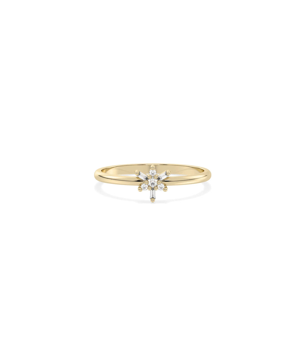 Mix Shape Diamond Cluster Ring - 79e | Everyday 14K Gold Jewelry