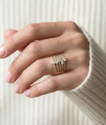 Diamond Solitaire Band Ring