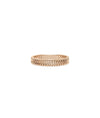Rose gold Gold Chevron Band Ring with sleek directional chevron design