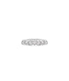 Diamond Heart Shape Band Ring in white gold featuring romantic heart-shaped sparkle