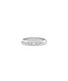 Multi Shape Bezel Band Ring in white gold featuring diverse diamond shapes in bezels