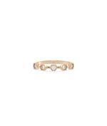 Hexagonal Outline Diamond Band Ring - 79e | Everyday 14K Gold Jewelry