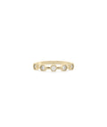 Hexagonal Outline Diamond Band Ring