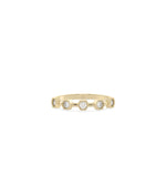 Hexagonal Outline Diamond Band Ring - 79e | Everyday 14K Gold Jewelry
