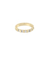 Round Baguette Diamond Wide Band Ring - 79e | Everyday 14K Gold Jewelry