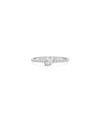 Illusion Set Diamond Band Ring in white gold featuring reflective illusion mounting