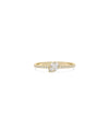 Illusion Set Diamond Band Ring in yellow gold with enhanced diamond appearance