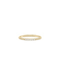 Five-Stone Diamond Beaded Band Ring