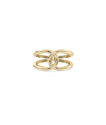 Gold Twist Band Ring yellow gold showcasing bold 11.5mm spiraling twist design