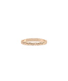 Rose gold heart ring featuring whimsical bubble texture and love symbolism motifs