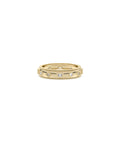 Multi-Shape Diamond Eternity Band Ring with Beaded Edges