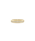 Diamond Single-Line Dome Ring