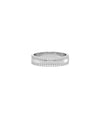 2 Line Diamond Eternity Band Ring in white gold with complete circle sparkle
