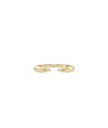 Gold Split Ring yellow gold showcasing stylish open-ended split design