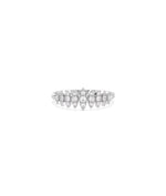 Graduating Diamond Band Ring in white gold featuring graduated diamond flow