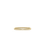 Bubble Heart Shape Eternity Band Ring yellow gold showcasing continuous heart pattern