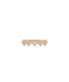 Rose gold clover ring featuring timeless four-leaf design with diamonds