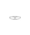 Diamond Solitaire Band Ring white gold with elegant single diamond setting