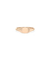 Rose gold Cushion Signet Ring featuring cushion shape