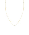 Diamond Station Necklace - 79e | Everyday 14K Gold Jewelry