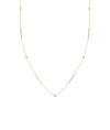 Diamond Station Necklace - 79e | Everyday 14K Gold Jewelry