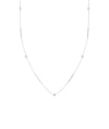 Diamond Station Necklace - 79e | Everyday 14K Gold Jewelry