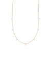 Diamond Station Necklace - 79e | Everyday 14K Gold Jewelry