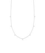 Diamond Station Necklace - 79e | Everyday 14K Gold Jewelry