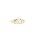 Diamond Bezel Dome Ring Modern Statement Band