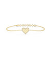 Diamond Outline Heart Bracelet - 79e | Everyday 14K Gold Jewelry
