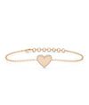 Diamond Outline Heart Bracelet - 79e | Everyday 14K Gold Jewelry