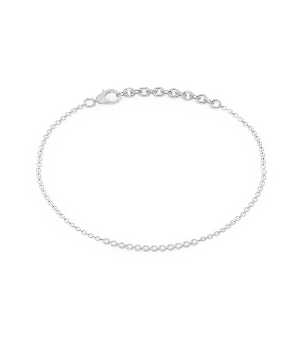 Diamond Bezel Cable Chain Bracelet - 79e | Everyday 14K Gold Jewelry alternate view