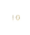 Diamond Solitaire Hoop Earring - 79e | Everyday 14K Gold Jewelry
