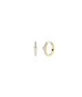 Diamond Solitaire Hoop Earring