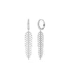 Diamond Pave Feather Dangle Earring - 79e | Everyday 14K Gold Jewelry