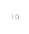 Diamond Front Line Hoop Earring - 79e | Everyday 14K Gold Jewelry