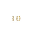 Diamond Circle Pave Petite Hoop Earring - 79e | Everyday 14K Gold Jewelry