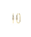 Diamond Cushion Shape Hoop Earring - 79e | Everyday 14K Gold Jewelry