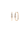 Diamond Cushion Shape Hoop Earring - 79e | Everyday 14K Gold Jewelry