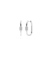 Diamond Cushion Shape Hoop Earring - 79e | Everyday 14K Gold Jewelry